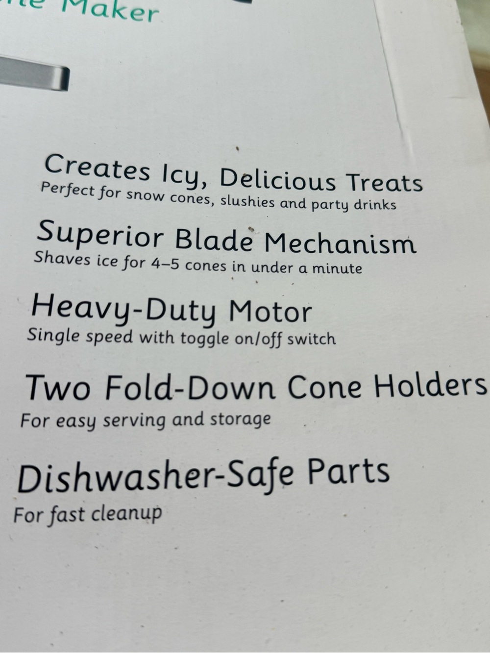 Cuisinart Snow Cone Maker - Picture 9 of 9